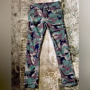 Ralph Lauren Invisible Jeans Camouflage Boys Size 16 Sullivan Slim NWOT